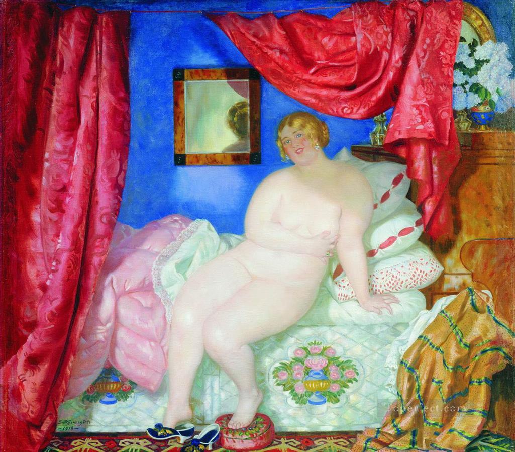 beauty 1918 Boris Mikhailovich Kustodiev modern nude Oil Paintings